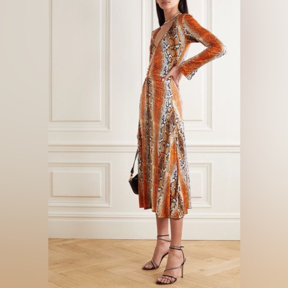 Rotate Birger Christensen Python Print Dress